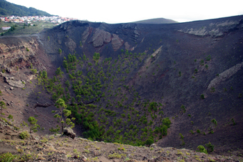 Crater of St Antony’s Volcano, Fuencaliente, La Palma, Canary Islands