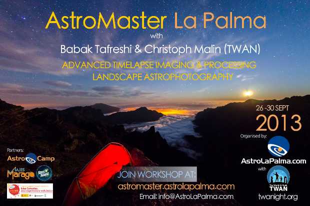 Poster for the astrophotography talk in Santa Cruz on Wednesday night