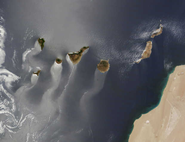 The Canary Islands from NASA’s Terra satellite  on June 15, 2013