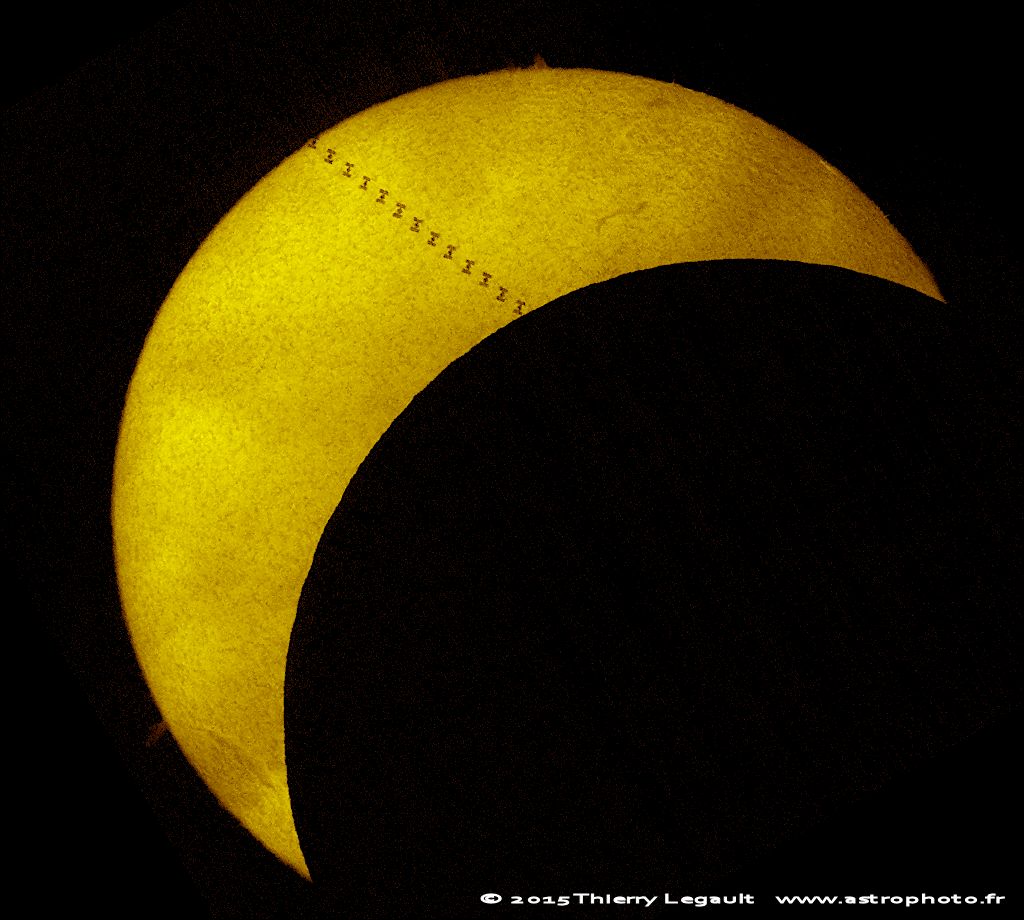 Solar eclipse with ISS